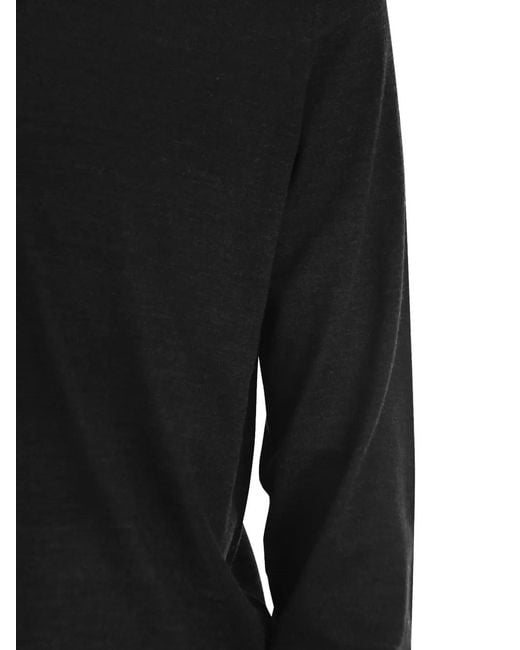 Fedeli Black Zip-Up Wool Cardigan for men
