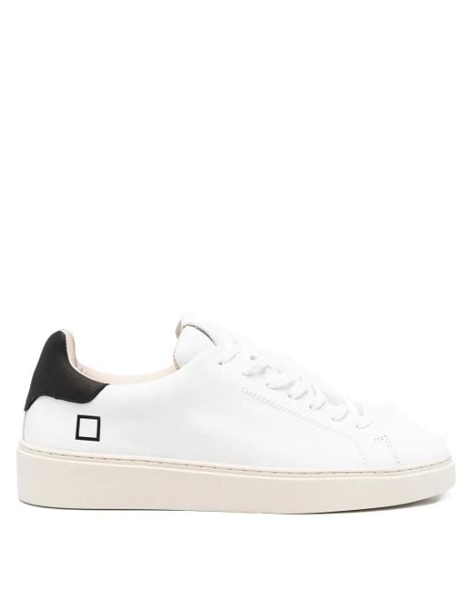 Date Levante Sneakers Met Leren Vlakken in het White voor heren