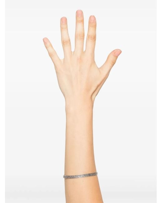 Elle Macpherson White Textured Cuff Bracelet