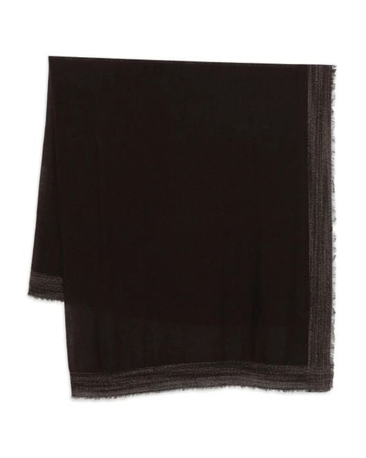 Sciarpa Con Frange di Faliero Sarti in Black