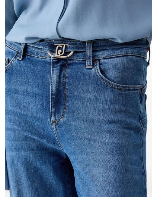 Liu Jo Blue High-Waisted Flare Jeans