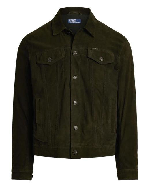 メンズ Polo Ralph Lauren スエード ジャケット Green