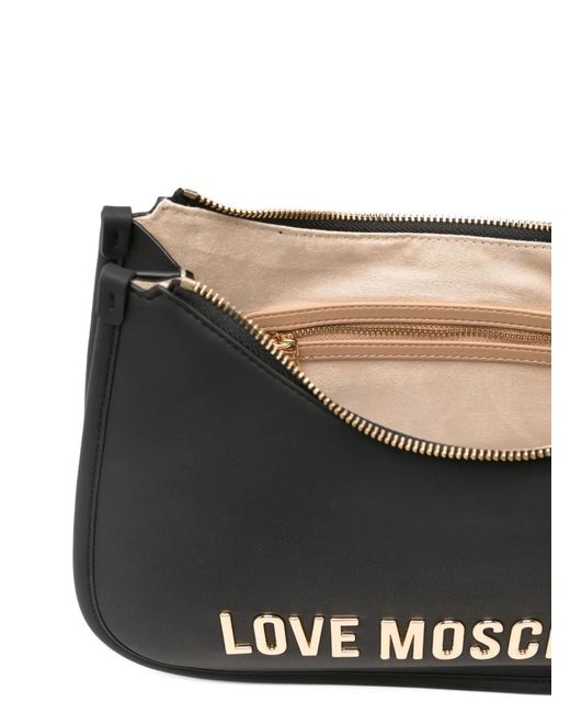 Love Moschino Black Logo Shoulder Bag