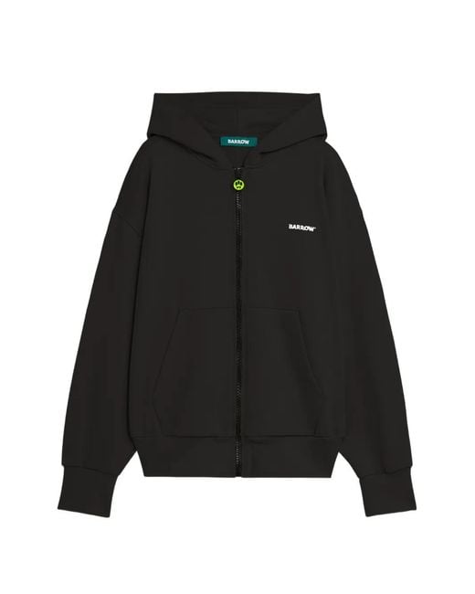 Barrow メンズ ブラック ジップアップ パーカー 【公式通販】
