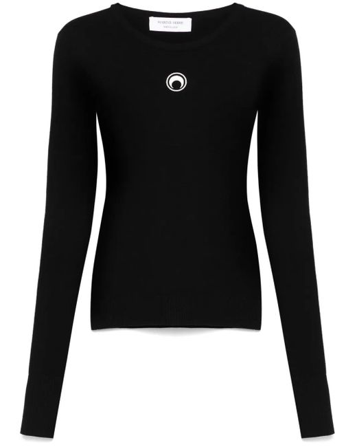 MARINE SERRE Crescent Moon セーター Black