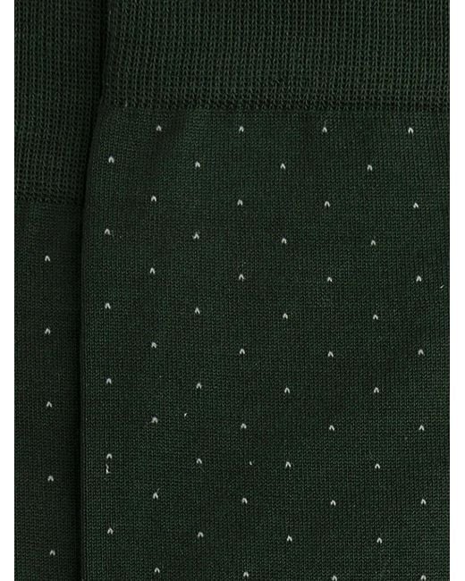 Hackett Black Jacquard Polka-Dot Socks for men