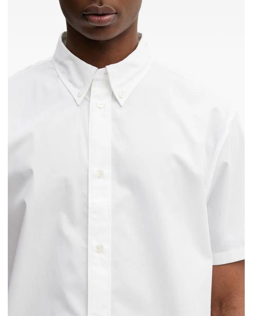 KENZO White Button-Down Short-Sleeve Shirt for men