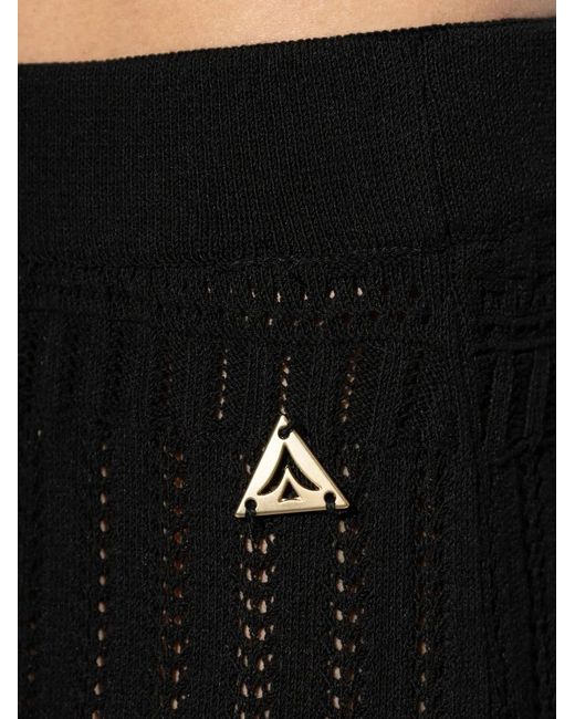 Akep Black Logo-Plaque Maxi Skirt