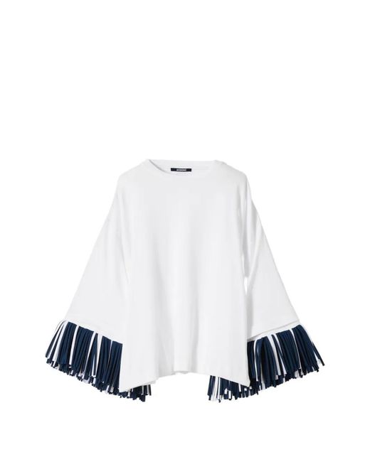 Jacquemus White The Cabana Fringe T-Shirt