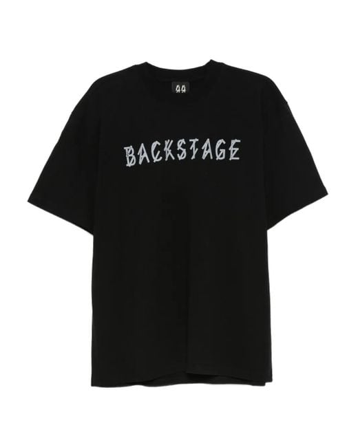 44 Label Group T-Shirt mit grafischem Print in Black für Herren