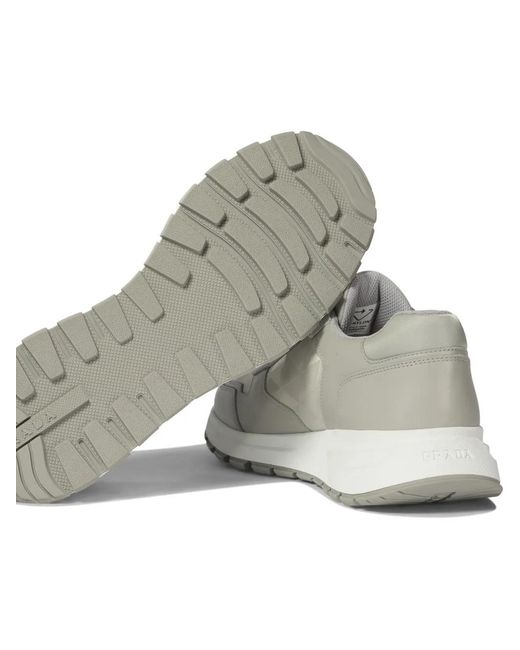 Prada White Prax 01 Sneakers for men