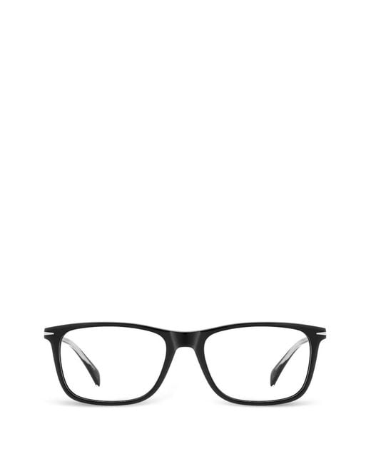 David Beckham Black Rectangle Frame Glasses