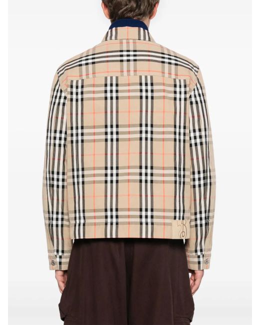 Burberry Natural Checked Jacket for men