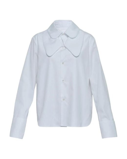 Noir Kei Ninomiya Blue Collared Top