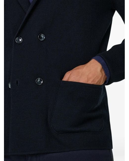 Boggi Blue Double-Breasted Blazer for men