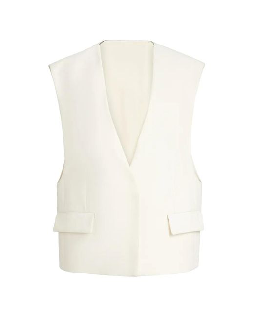 Brunello Cucinelli White Sleeveless Vest