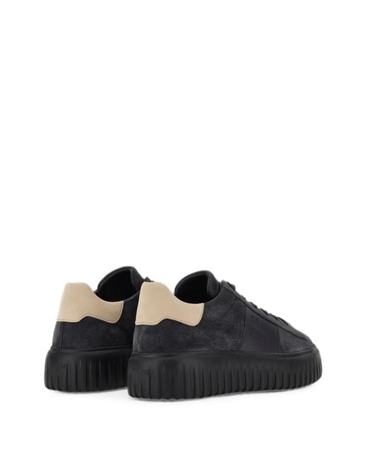 Hogan Black H-Stripes Sneakers for men