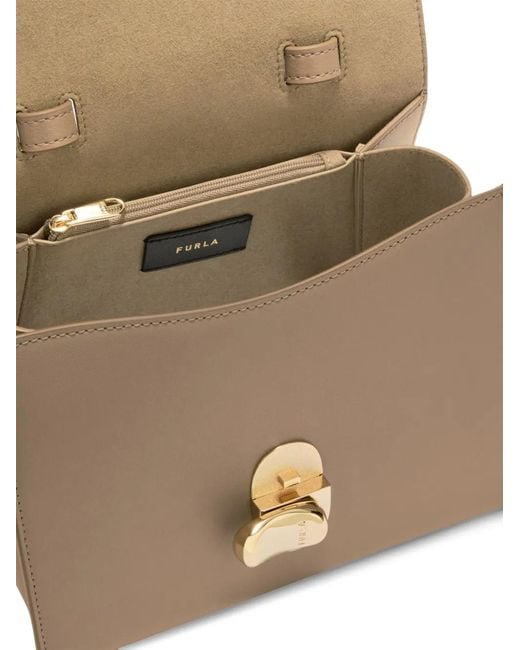 Furla Metallic Small Eclisse Top-Handle Tote Bag