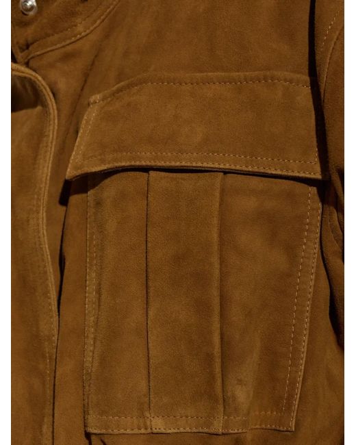 Rohe Brown Suede Drawstring Jacket