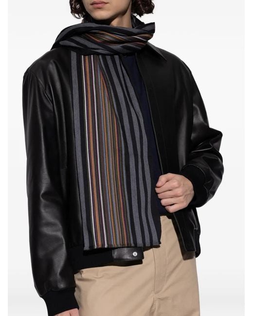 Écharpe À Rayures Paul Smith pour homme en coloris Black