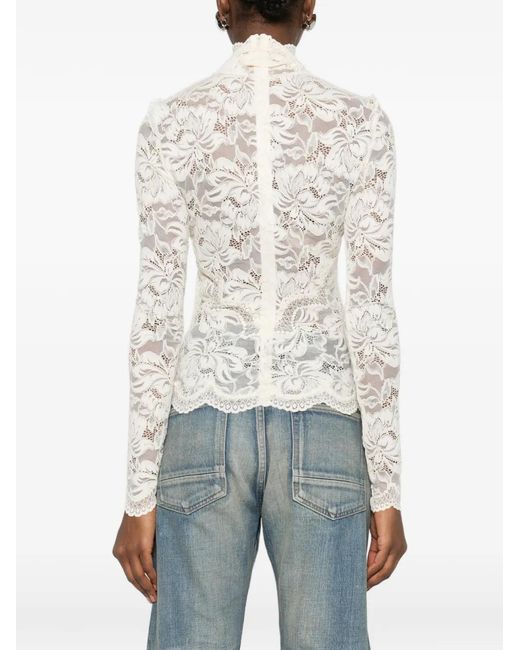 Rabanne Top Met Col in het White