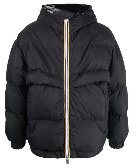 K-Way Black Zip-Up Padded Coat