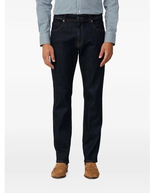 Hackett Blue Straight-Leg Jeans for men