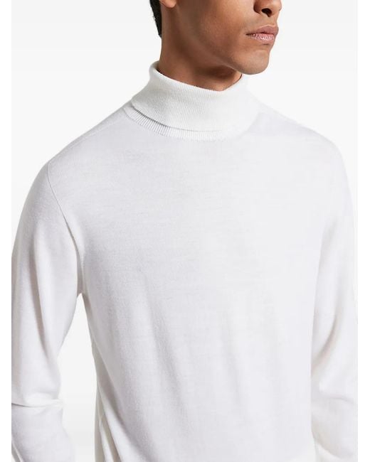 Peserico Pullover mit rundem Ausschnitt in White für Herren