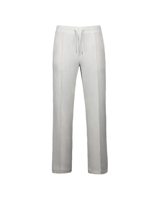 Moorer Gray Matthew-J Straight-Leg Trousers for men
