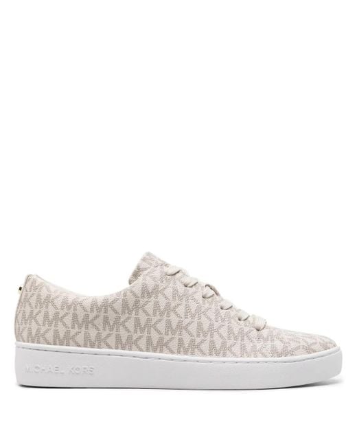 MICHAEL Michael Kors White Keaton Canvas Sneakers