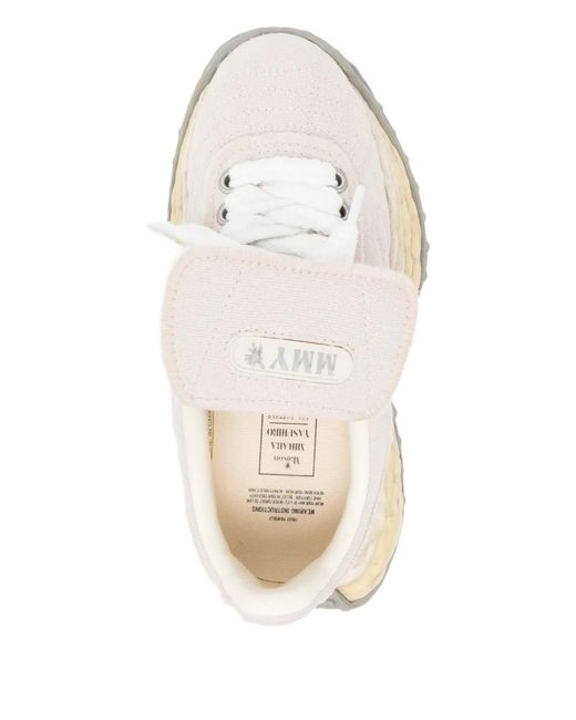 Maison Mihara Yasuhiro White Logo-Patched Trainers for men