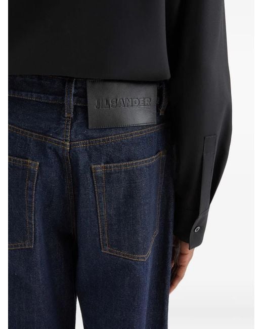 Jil Sander Jeans Mit Logo-Patch in Blue für Herren