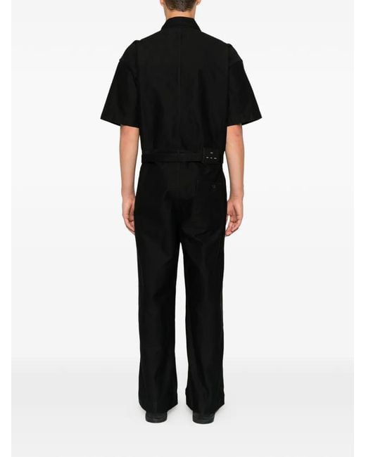 Song For The Mute Black X Birkenstock Belted Zip-Pocket Jumpsuit
