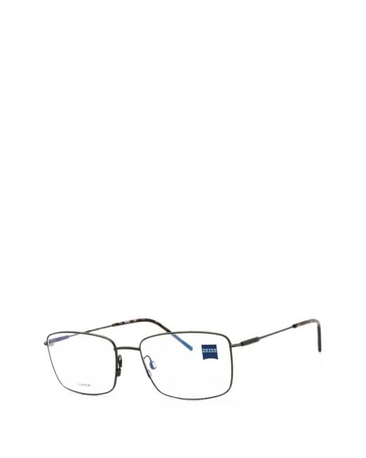 Zeiss White Rectangle-Frame Glasses for men
