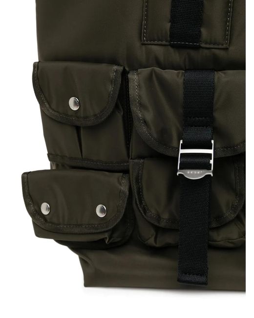 Sacai Multi-Pocket Tote Bag in Black | Lyst