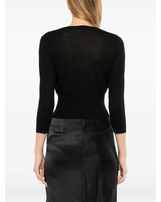 N.Peal Cashmere Black Cardigan Darcie