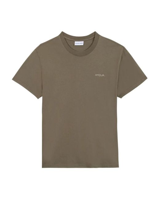 Camiseta con Amour bordado Maison Labiche de hombre de color Gray