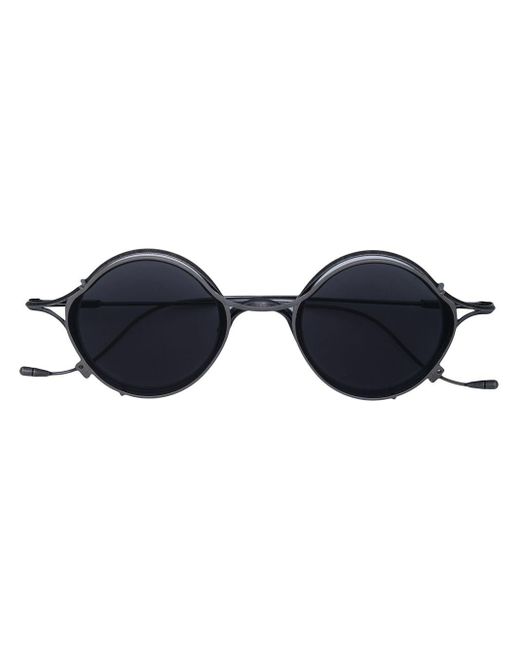 Rigards Gray Round Clip-on Lens Sunglasses