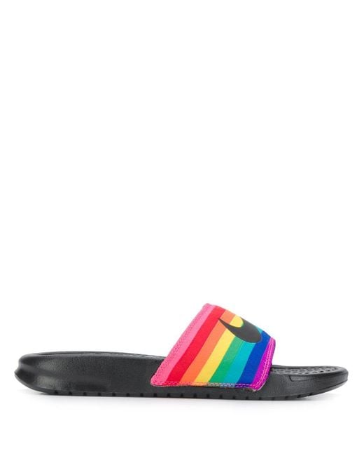 Chanclas con diseño de arcoíris Nike de color Negro | Lyst