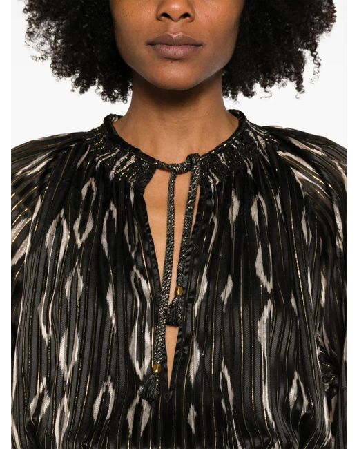 Isabel Marant Black Sana Midi Dress