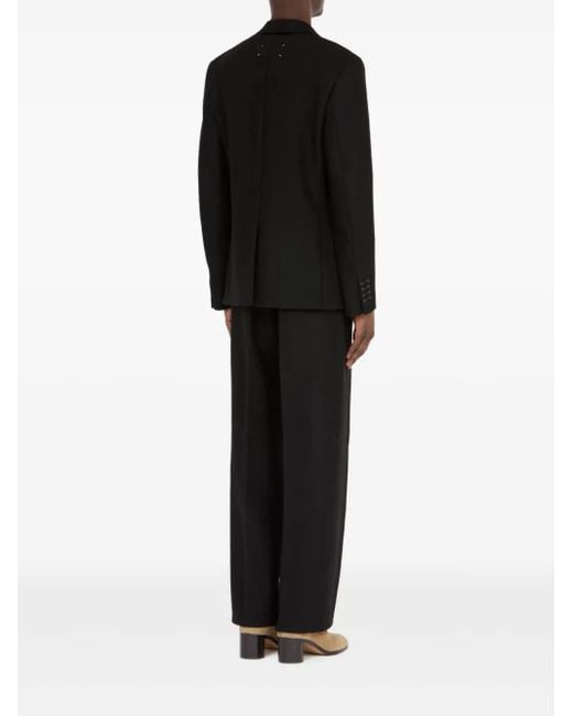 Maison Margiela Wollen Blazer Met Twee Zakken in het Black voor heren