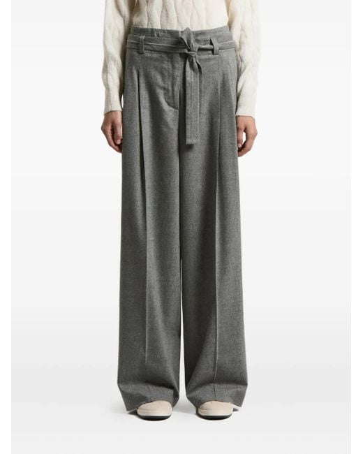 Peserico Gray Tailored Trousers