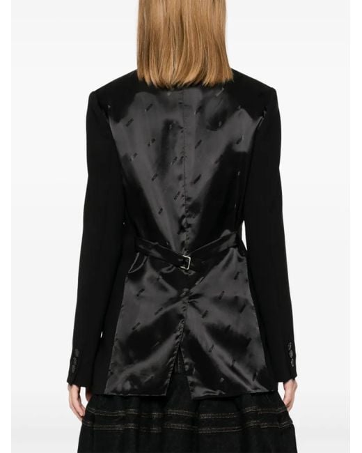 Moschino Black Single-Breasted Blazer