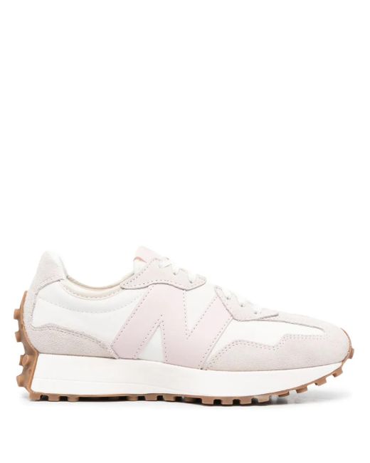 New Balance White 327