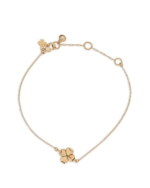 Kate Spade Metallic Clover Charm Bracelet