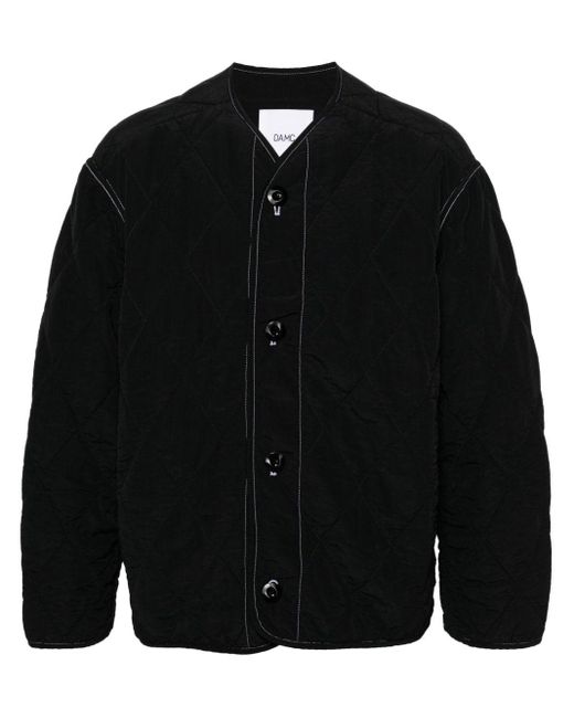 OAMC Black Single-breasted Quilted Jacket for men