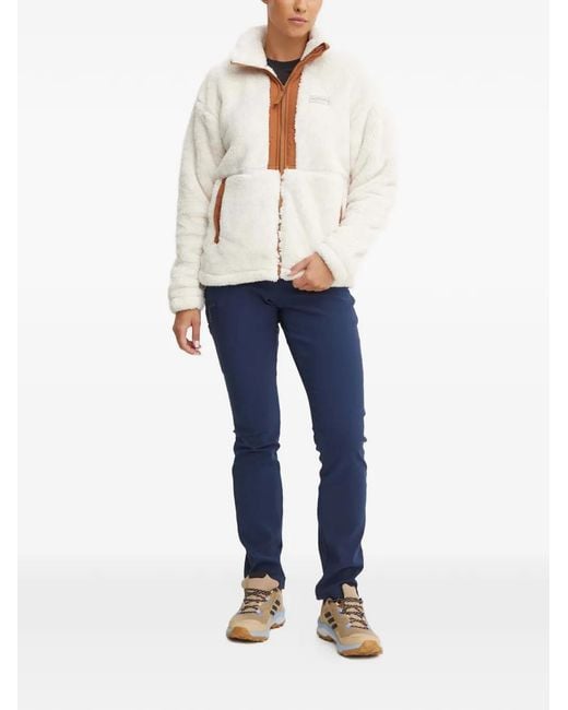 Columbia White Boundless Discovery Ii Zip Jacket