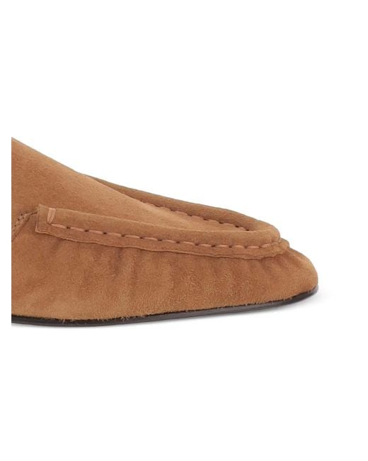 ARMARIUM Brown Leather Flat Mules