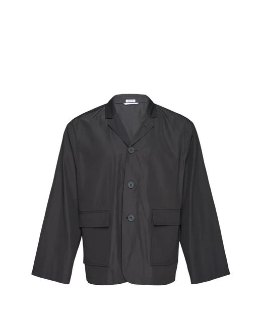 Thom Browne Black Flap-Pocket Packable Jacket for men