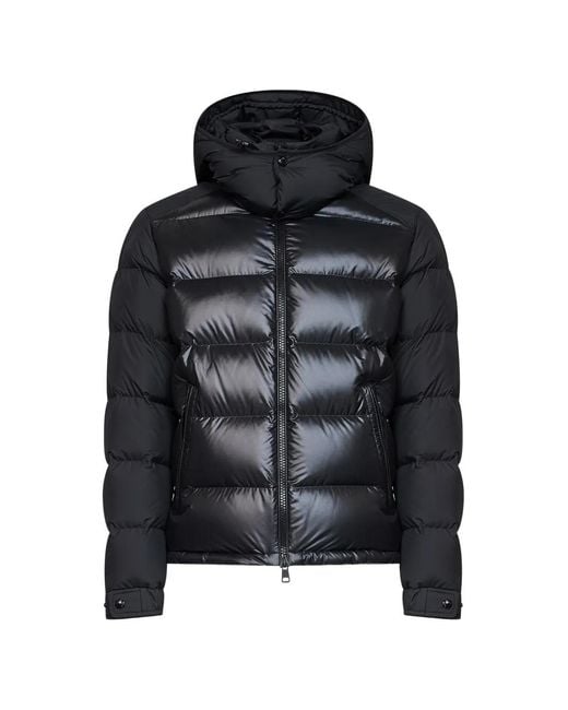 Moncler Black Maya Boudin-Quilted Hooded Jacket for men